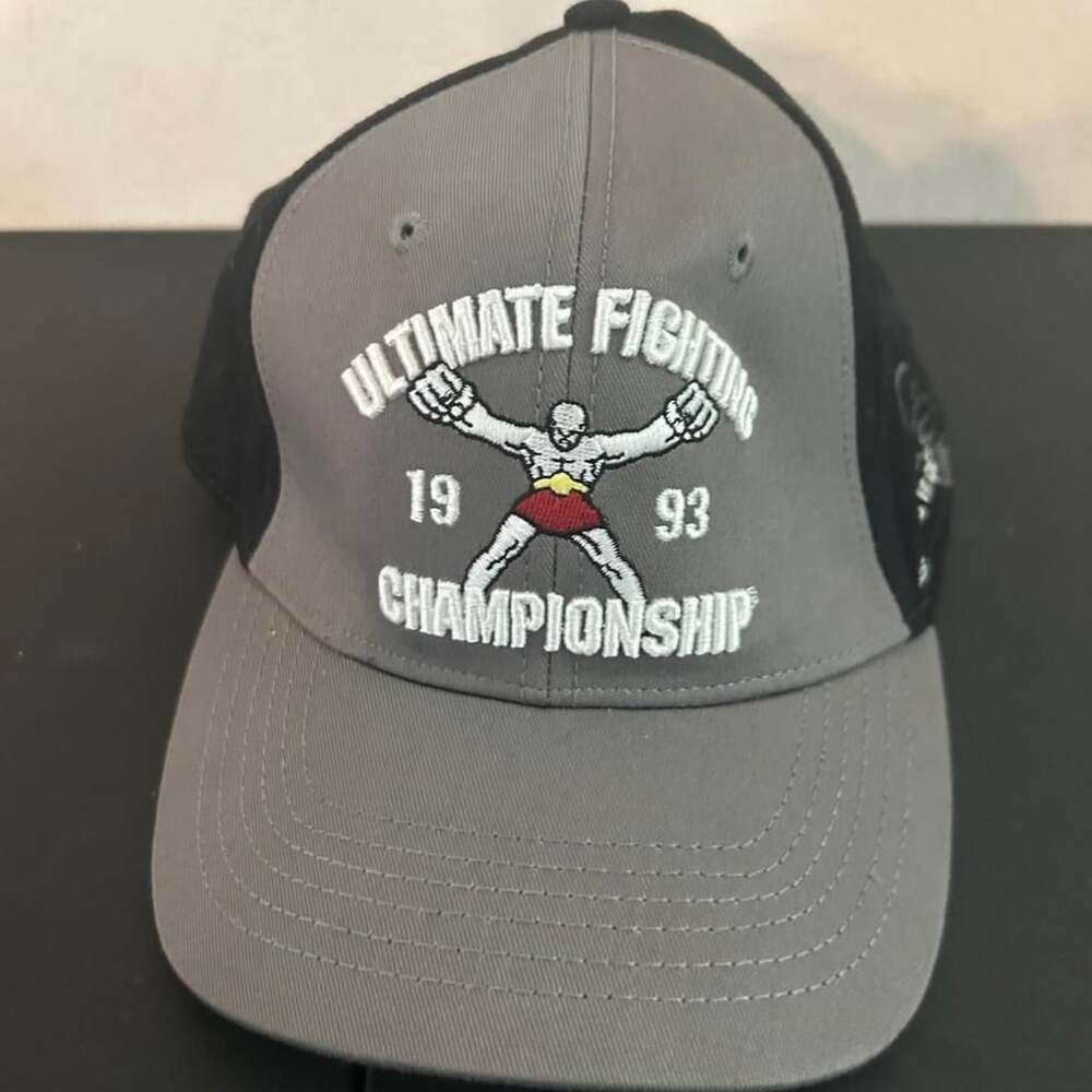 UFC Hat 1993 1928 Size One Size Fits Most Black Gray Cotton Spandex